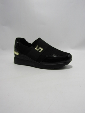 Półbuty damskie na koturnie (36-41) J-135 BLACK
