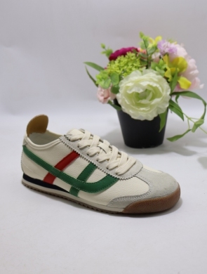 Buty sportowe damskie na płaskim (37-41) TH008 SKO BE/GREEN