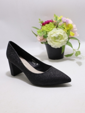 Czółenki damskie na obcasie (36-41) XHH2521-1 BLACK