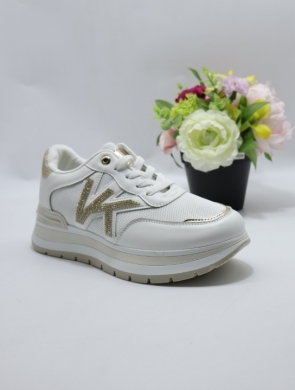 Buty sportowe damskie na płaskim (36-41) J-182 WH/GOLD