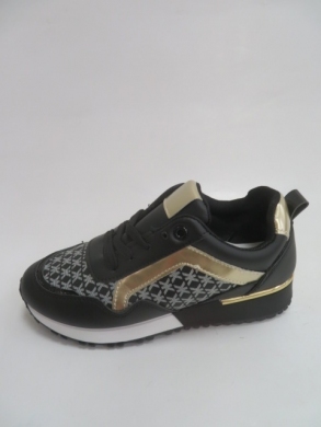 Buty sportowe damskie na płaskim (36-41) YR84 BLACK