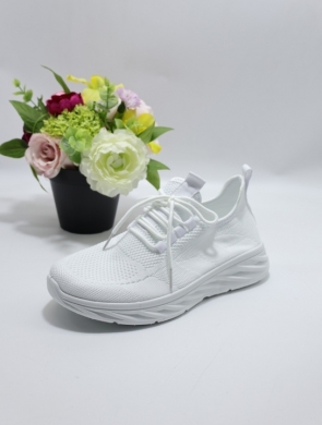 Buty sportowe damskie na płaskim (36-41) AHMD24-2 WHITE