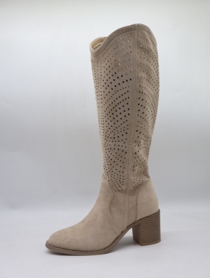 Kozaki damskie na obcasie (36-41) H251 BEIGE