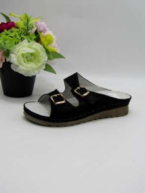 Klapki damskie na płaskim (36-41) 7AA2305 BLACK