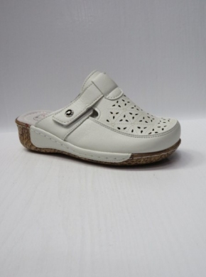 Klapki damskie na koturnie (36-42) B6-4 WHITE