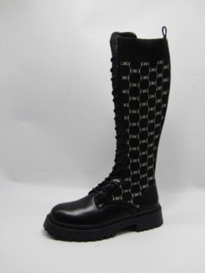 Kozaki damskie na płaskim (36-41) VR106 BLACK