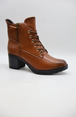 Botki damskie ocieplane na obcasie (36-41) BA-623 BROWN