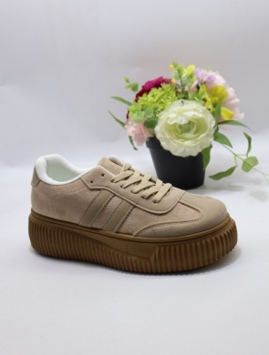Buty sportowe damskie na płaskim (36-41) B3513 CAMEL