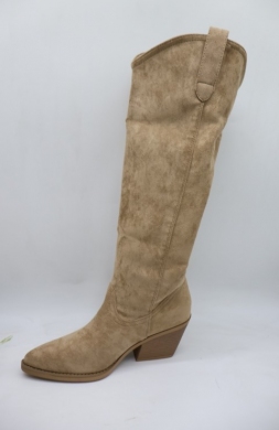 Kozaki damskie na obcasie (36-41) 52222 KHAKI