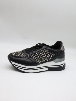 Buty sportowe damskie na płaskim (36-41) 8-251 BLACK