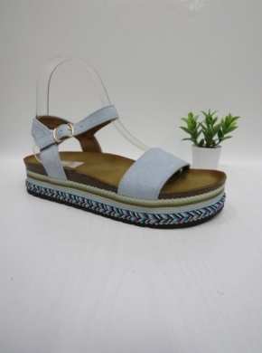 Sandały damskie na koturnie (36-41) 2762 BLUE