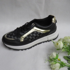 Buty sportowe damskie na płaskim (36-41) B100 BLACK
