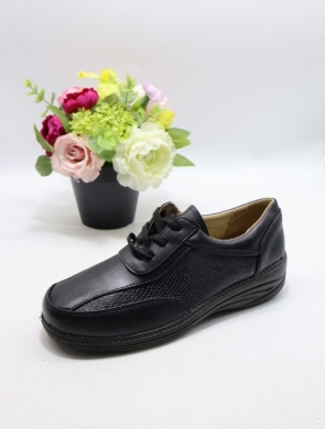 Półbuty damskie na płaskim (36-42) 1732 BLACK