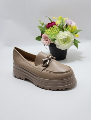 Mokasyny damskie na płaskim (36-41) W-9 KHAKI