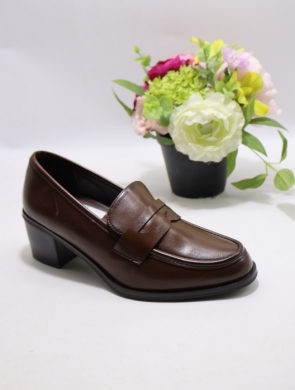 Półbuty damskie na obcasie (36-41) CHC366 BROWN
