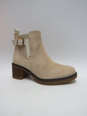 Botki damskie ocieplane na obcasie (36-41) FR713 BEIGE