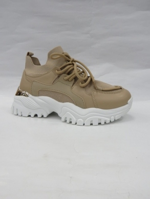 Buty sportowe damskie na płaskim (36-41) J2271 KHAKI