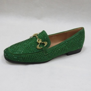 Mokasyny damskie na płaskim (36-41) 3670 GREEN