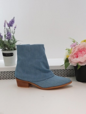 Botki damskie na obcasie (36-41) 23515 DENIMBLUE