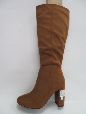 Kozaki damskie ocieplane na obcasie (36-41) 5256 CAMEL