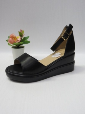 Sandały damskie na koturnie (36-41) B-9062 BLACK