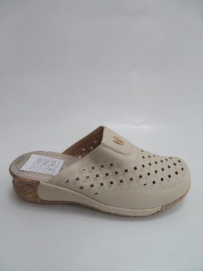 Klapki damskie na płaskim (36-41) J6-10 BEIGE