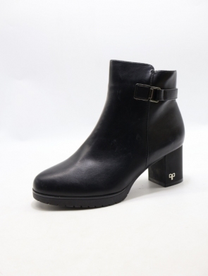 Botki damskie ocieplane na obcasie (36-41) BL-77 BLACK