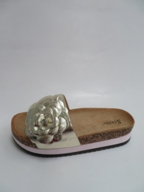 Klapki damskie na płaskim (36-41) SS126 GOLD