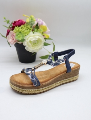 Sandały damskie na płaskim (36-41) 9821 BLUE