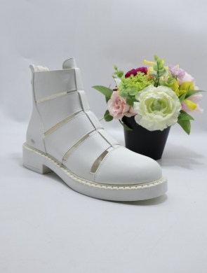 Botki damskie na płaskim (36-41) HQ289 WHITE