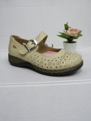 Półbuty damskie na koturnie (36-42) FE6228 BEIGE/WHITE