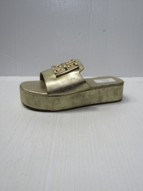 Klapki damskie na koturnie (36-41) F384 GOLD