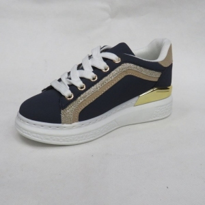 Buty sportowe dziewczęce (28-35) AB1002 BLUE/BEIGE