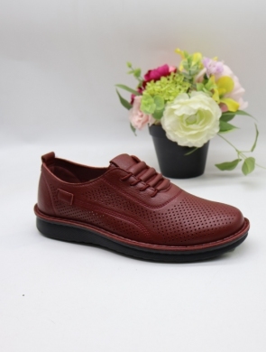 Półbuty damskie na płaskim (39-43) 25167-7 BURGUN