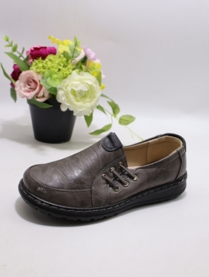 Półbuty damskie na płaskim (36-42) 26122-2 GREY