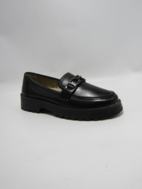 Półbuty damskie na płaskim (36-42) 26105-1 BLACK