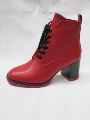 Botki damskie ocieplane na obcasie (36-41) X-6603-10A RED