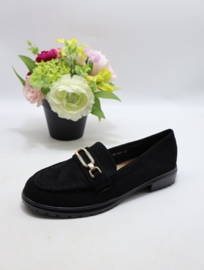 Mokasyny damskie na płaskim (36-41) FB528 BLACK