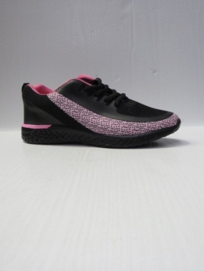Buty sportowe damskie na płaskim (36-41) D3-218 BLACK/PINK