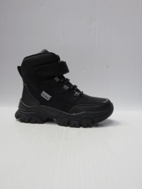 Botki chłopięce ocieplane (32-37) HC359 BLACK/GREY