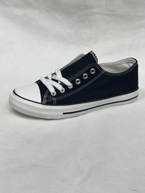Trampki damskie na płaskim (36-41) 7BW-7 NAVY