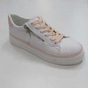 Buty sportowe damskie na płaskim (36-41) A-70 WHITE/PINK