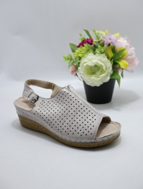 Sandały damskie na koturnie (36-40) 0820 SILVER
