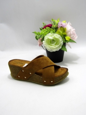 Klapki damskie na koturnie (36-41) H-66 CAMEL
