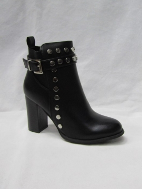 Botki damskie ocieplane na obcasie (36-41) AW2131 BLACK