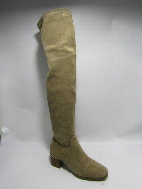 Kozaki damskie na obcasie (36-41) RQ435 KHAKI
