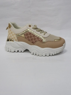 Buty sportowe damskie na płaskim (36-41) AB922 KHAKI