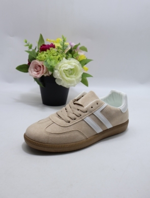 Buty sportowe damskie na płaskim (36-41) 6610 BEIGE