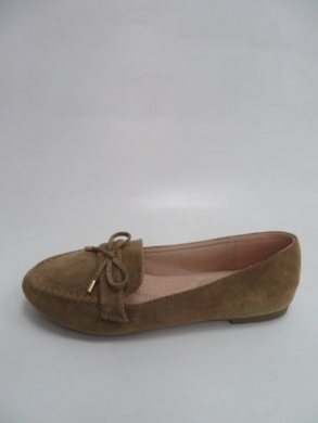 Mokasyny damskie na płaskim (36-41) LB 1856 KHAKI