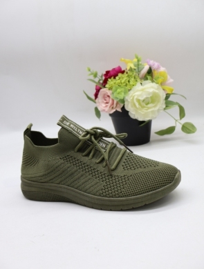 Buty sportowe damskie na płaskim (36-41) BK25 GREEN